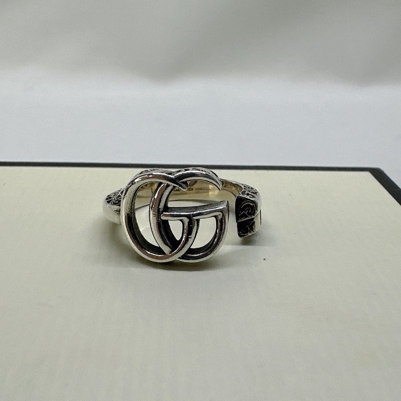 GUCCI 雙G鑰匙圖案戒指-2