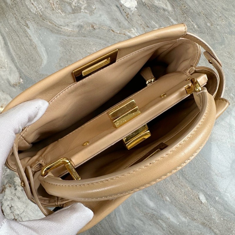 Fendi peekaboo 小怪獸花卉 全皮手提包肩背包 高公價款-2