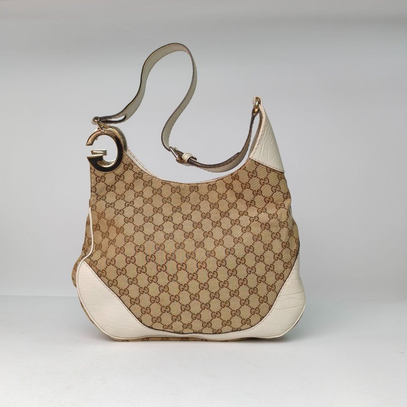 GUCCI 老花帆布金扣GUCCI單肩包斜挎包肩背包-0