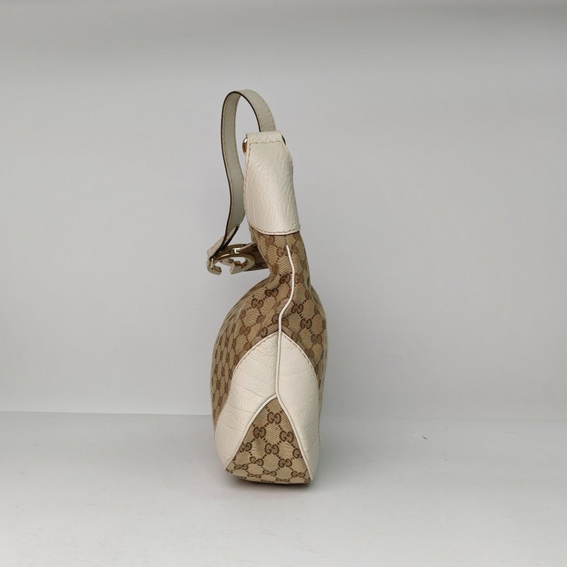 GUCCI 老花帆布金扣GUCCI單肩包斜挎包肩背包-1