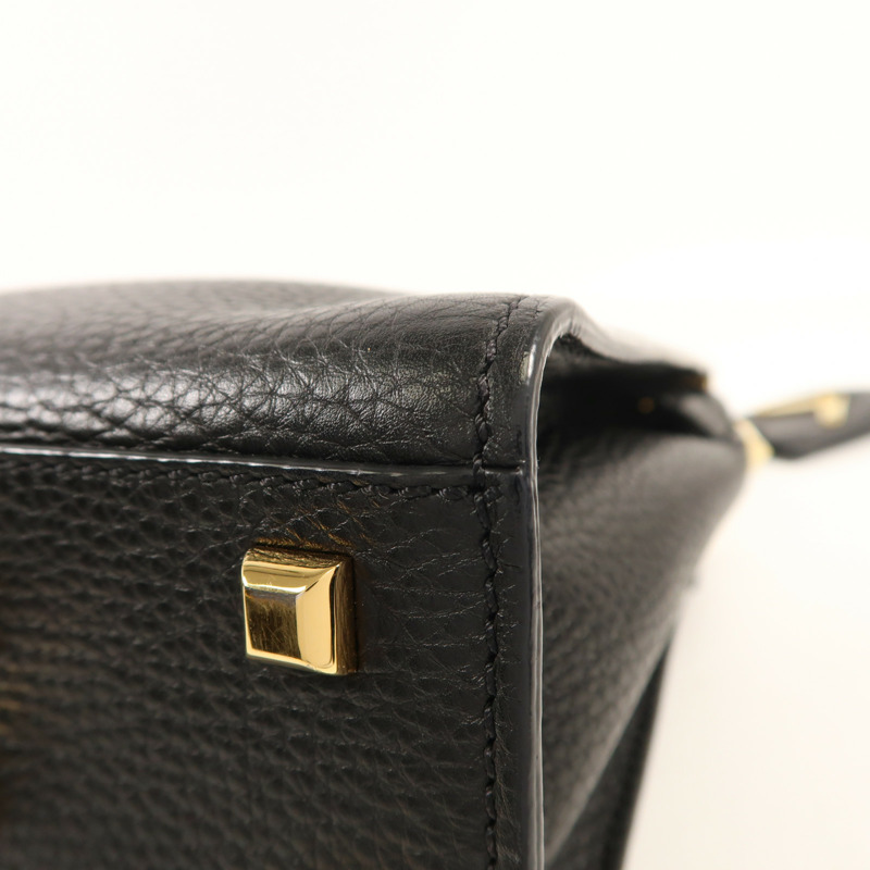 Valentino 牛皮皮革2 Way Shoulder金扣手挽肩背兩用袋-11