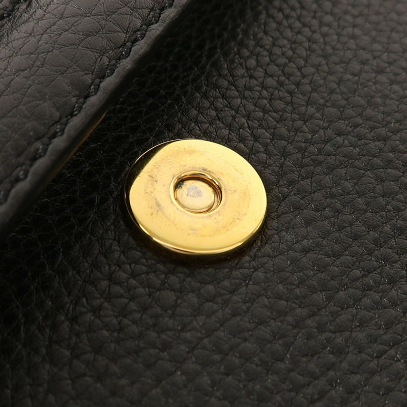 Valentino 牛皮皮革2 Way Shoulder金扣手挽肩背兩用袋-14