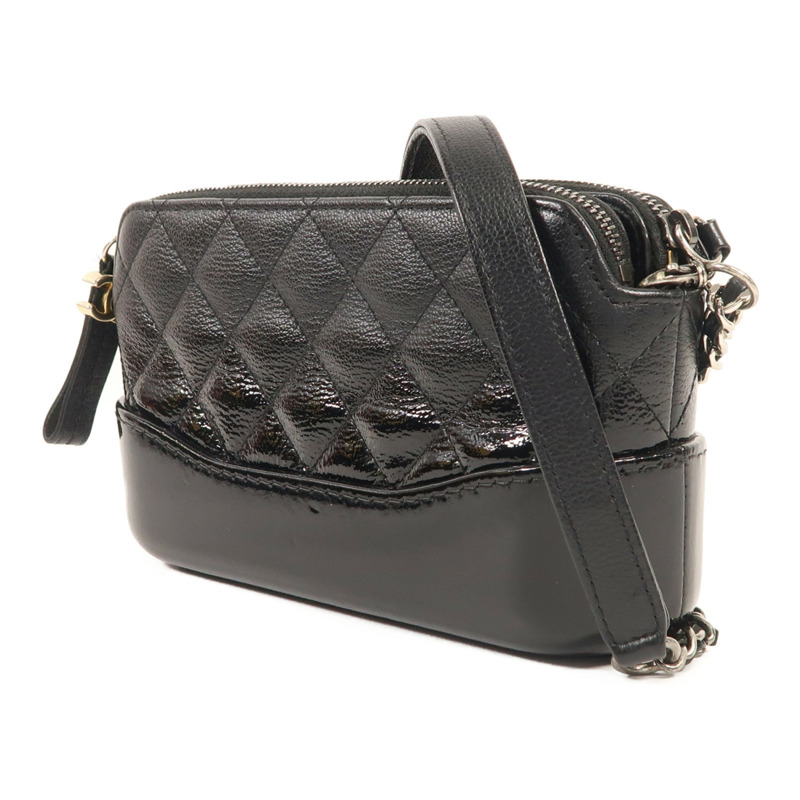 CHANEL 牛皮皮革Gabrielle Wallet On Chain鏈帶肩背袋-2