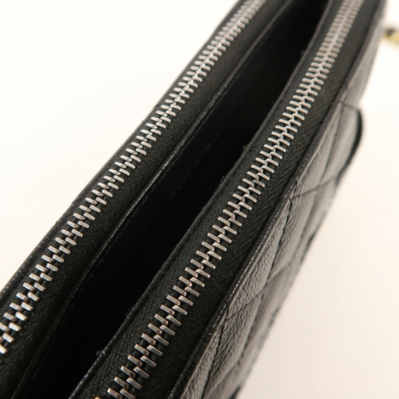 CHANEL 牛皮皮革Gabrielle Wallet On Chain鏈帶肩背袋-18