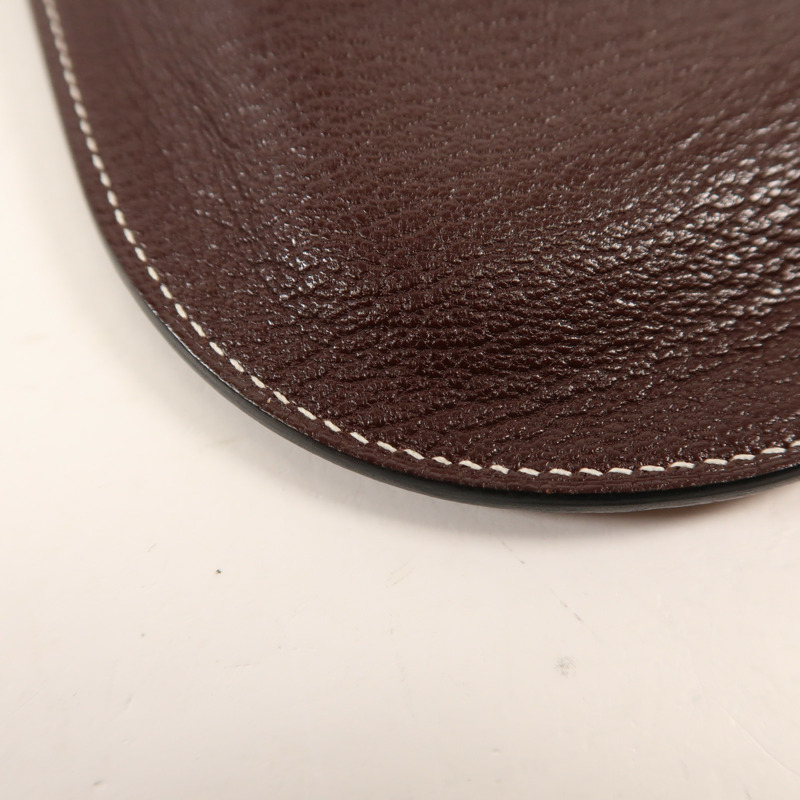 HERMES Mysore皮革In The Loop Phone To Go Wink GM銀扣肩背袋Rouge Sellier-12