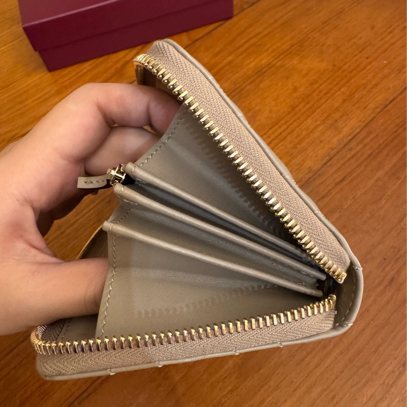 Gucci藕粉色金雙G marmontㄇ拉長夾-15