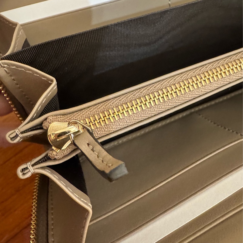 Gucci藕粉色金雙G marmontㄇ拉長夾-19