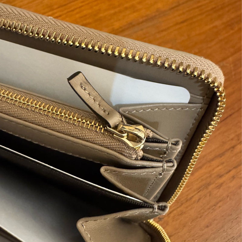 Gucci藕粉色金雙G marmontㄇ拉長夾-26