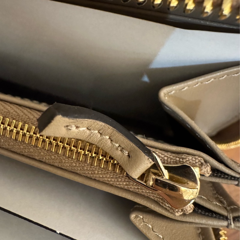 Gucci藕粉色金雙G marmontㄇ拉長夾-27