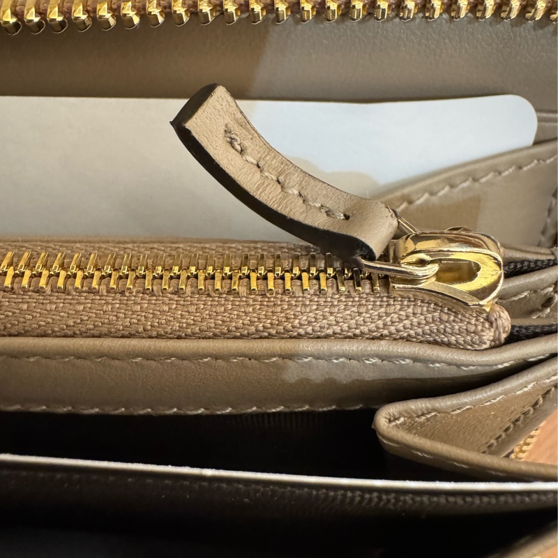 Gucci藕粉色金雙G marmontㄇ拉長夾-28