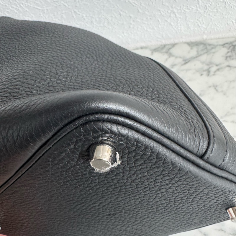 Hermes黑色銀釦picotin18-7