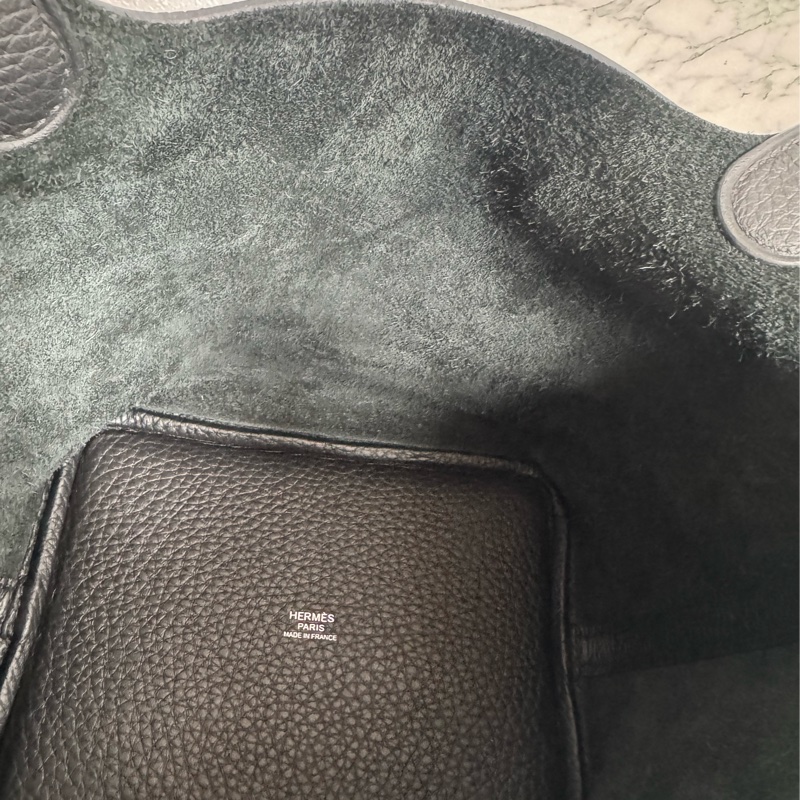 Hermes黑色銀釦picotin18-21