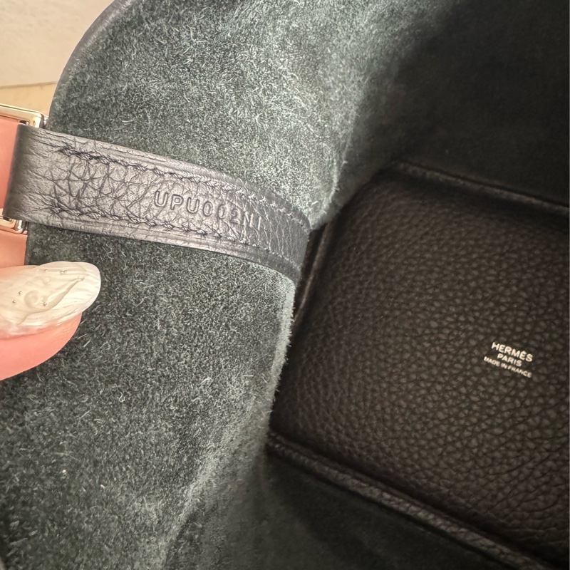 Hermes黑色銀釦picotin18-23