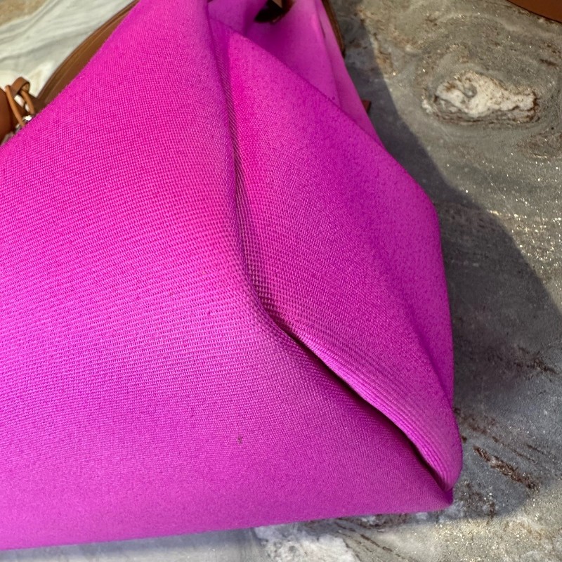 Hermes/愛馬仕 herbag31 火龍果拼紅棕銀扣 肩背包手提包-11