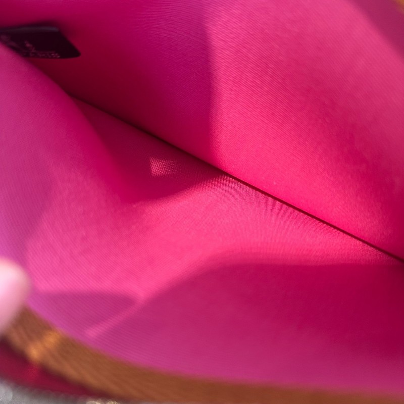 Hermes/愛馬仕 herbag31 火龍果拼紅棕銀扣 肩背包手提包-18