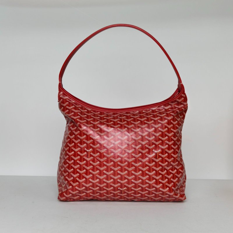 GOYARD BohemeHoboBag子母腋下包紅色PVC銀扣肩背包-0