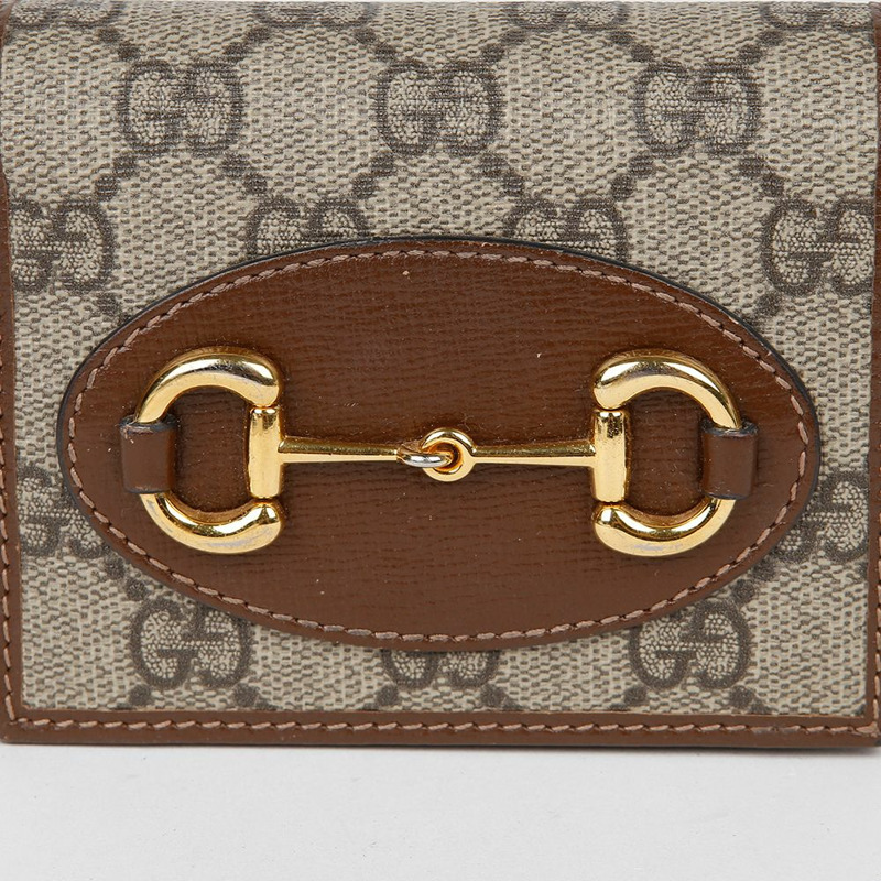 GUCCI GG Supreme 鏈條卡包 623180-2