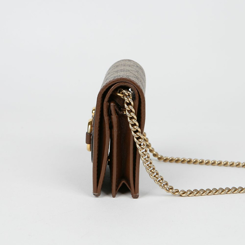 GUCCI GG Supreme 鏈條卡包 623180-4