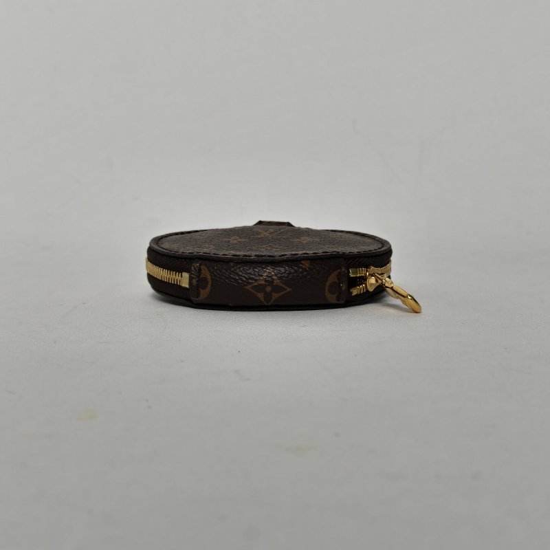 LOUIS VUITTON 老花PVC小圓餅零錢包肩背包-4
