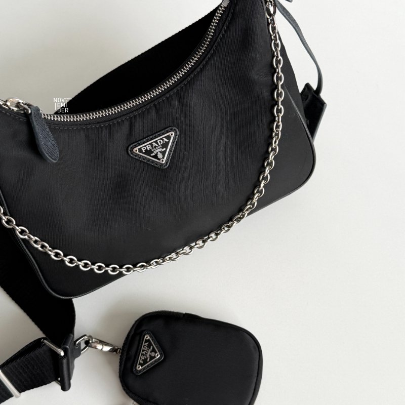 99新🆕 Prada 普拉達 經典三合一 Hobo🖤-3