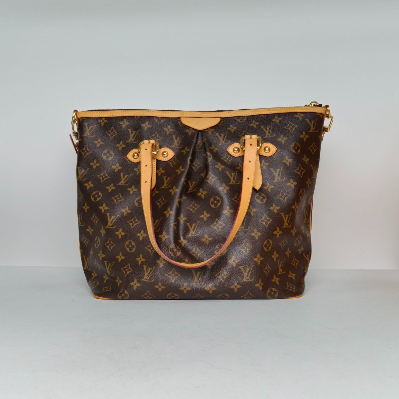 LOUIS VUITTON Palermo帕拉蒙大號35老花PVC2012肩背包-2