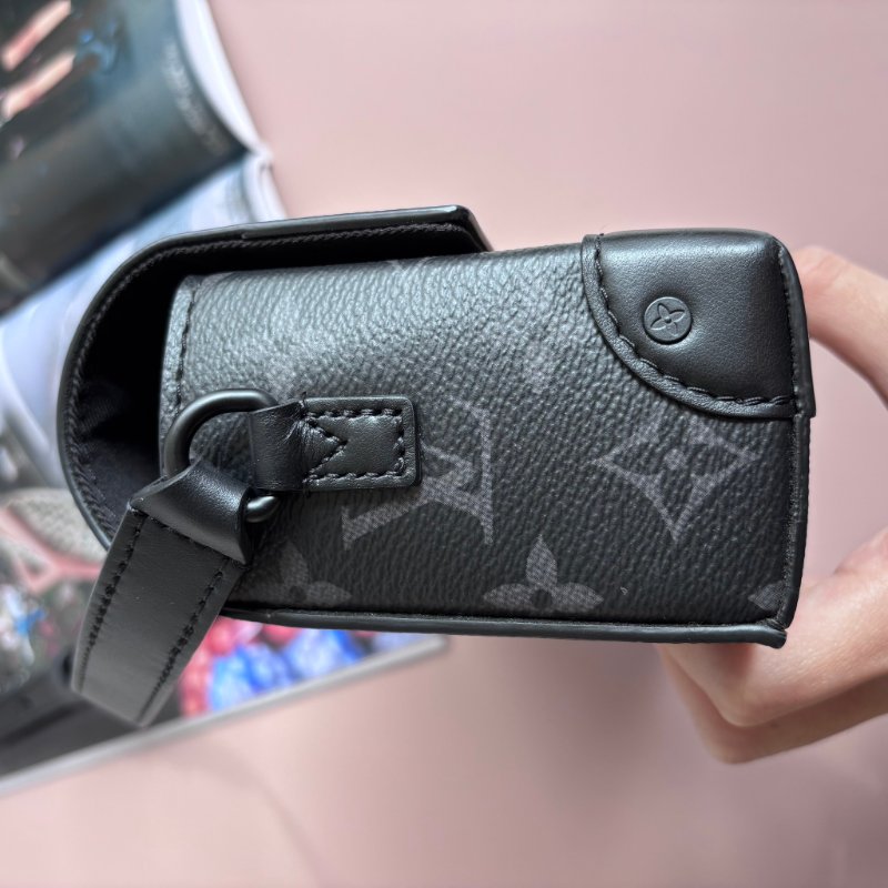 ::LOUIS VUITTON:: LV M81783 Steamer 黑色花紋方型箱包 斜背包 男包-6