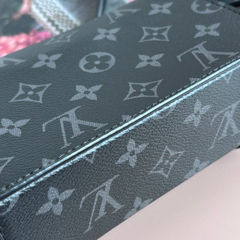 ::LOUIS VUITTON:: LV M81783 Steamer 黑色花紋方型箱包 斜背包 男包-12