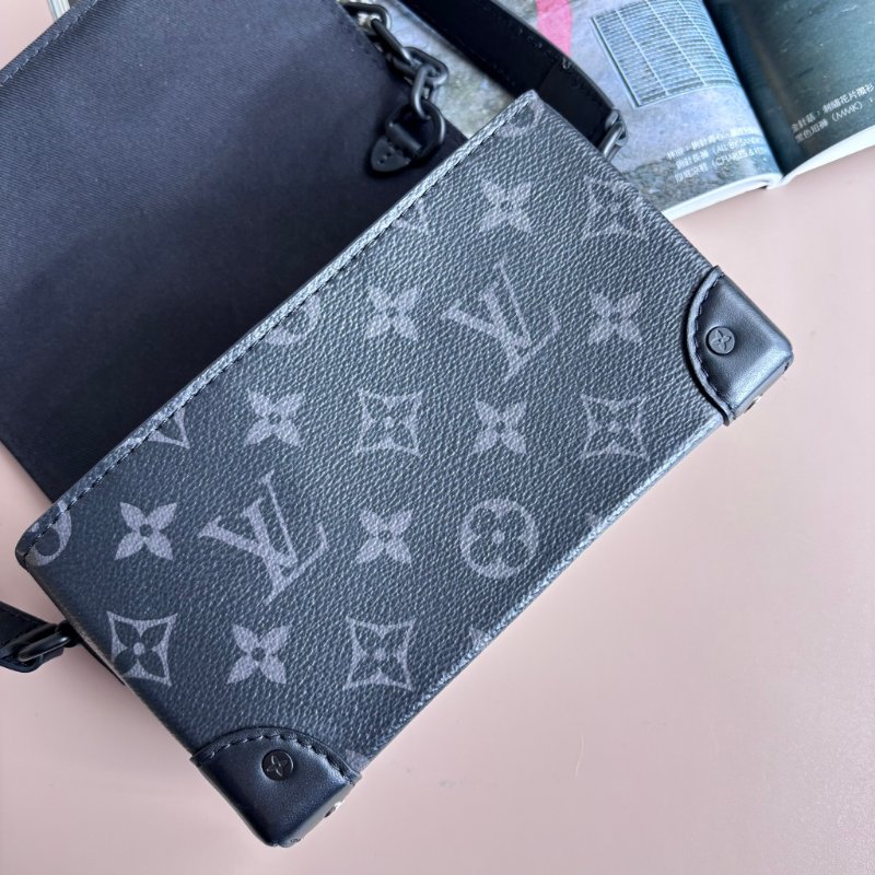 ::LOUIS VUITTON:: LV M81783 Steamer 黑色花紋方型箱包 斜背包 男包-16