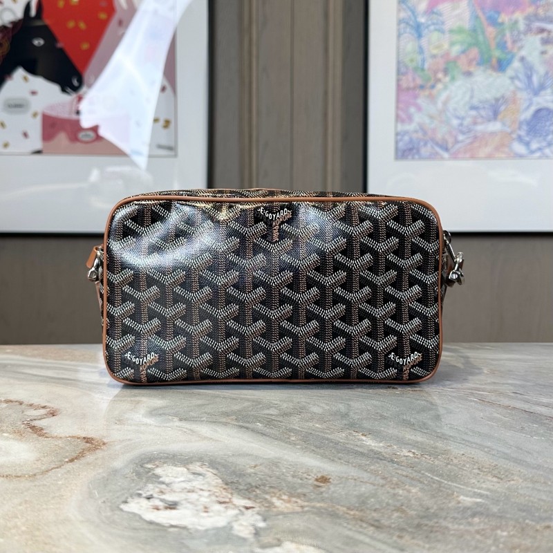 Goyard 黑色老花相機包彩繪版斜背包肩背包-1