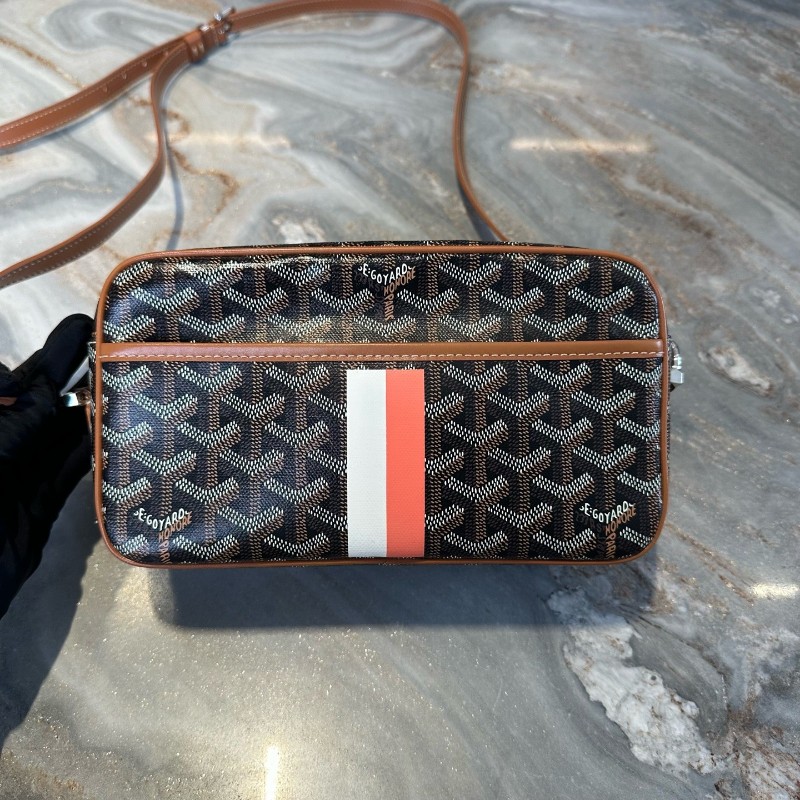 Goyard 黑色老花相機包彩繪版斜背包肩背包-2