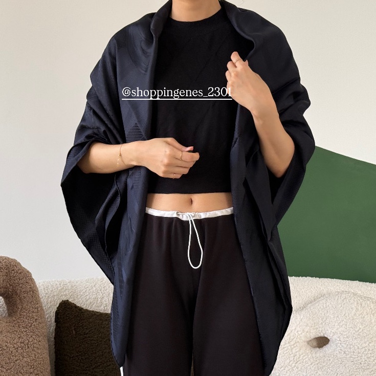 愛馬仕 Hermes 全新品 全真絲 140大方巾 披肩 海軍藍-7