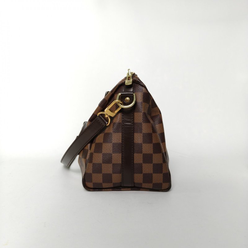 LOUIS VUITTON Sp25配肩帶棕色棋盤格PVC2019肩背包-3