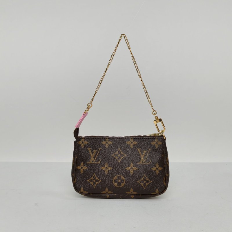LOUIS VUITTON PochetteAccessoiresMini小麻將包老花PVC202222年聖誕限定款肩背包-2
