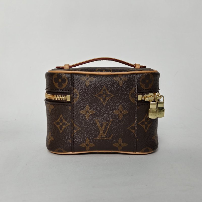 LOUIS VUITTON Nice化妝包Nano14老花PVC晶片肩背包-2