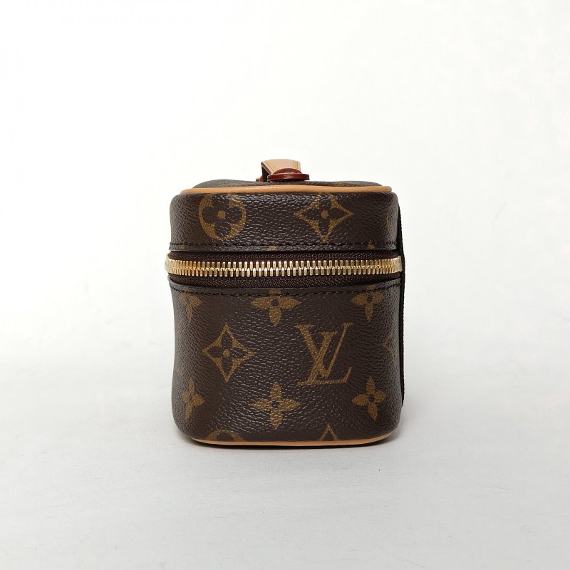 LOUIS VUITTON Nice化妝包Nano14老花PVC晶片肩背包-3