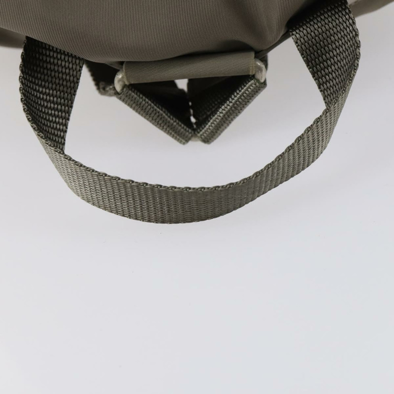 【日本直送】PRADA 雙肩包 尼龍 灰色 銀色 Auth bs30075-6