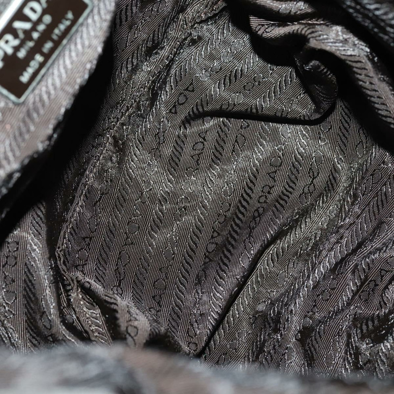 【日本直送】PRADA 雙肩包 尼龍 灰色 銀色 Auth bs30075-10