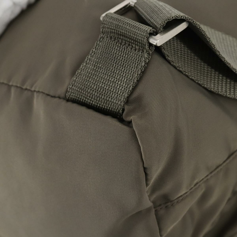 【日本直送】PRADA 雙肩包 尼龍 灰色 銀色 Auth bs30075-16