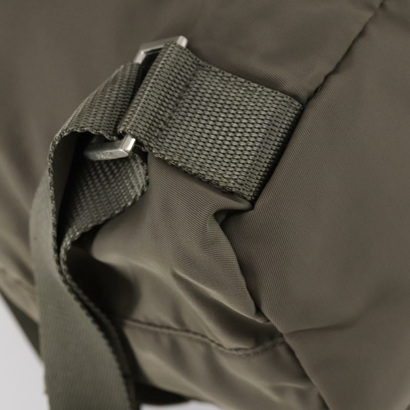 【日本直送】PRADA 雙肩包 尼龍 灰色 銀色 Auth bs30075-17