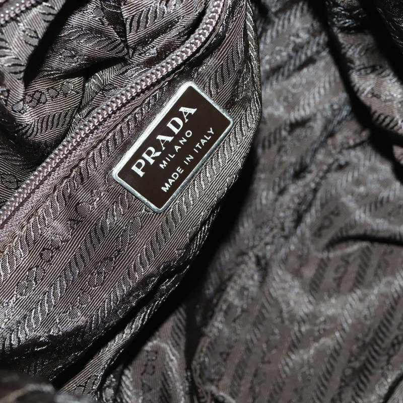 【日本直送】PRADA 雙肩包 尼龍 灰色 銀色 Auth bs30075-21