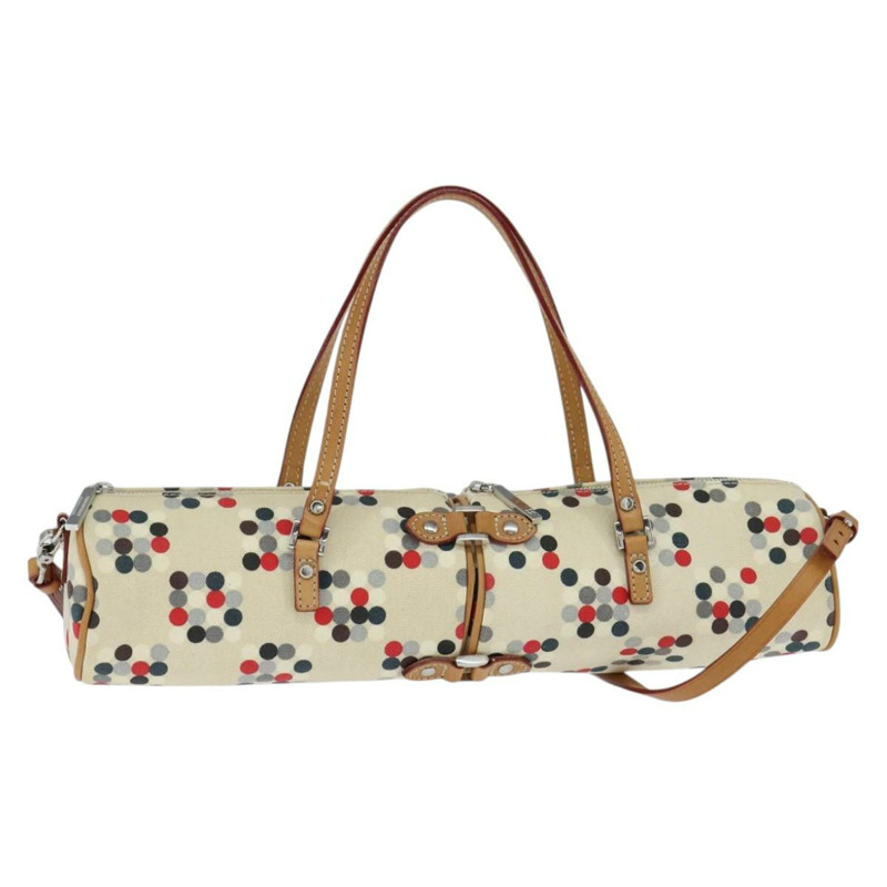 【日本直送】BURBERRY 手提包 帆布 兩用 米色 銀色 正品 146487-0