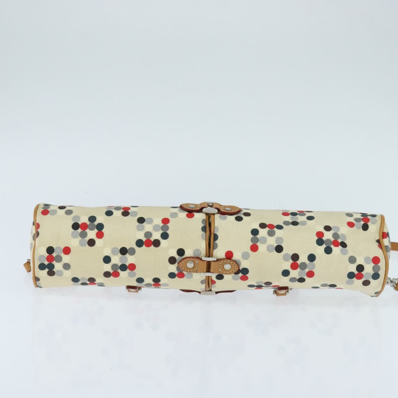 【日本直送】BURBERRY 手提包 帆布 兩用 米色 銀色 正品 146487-4