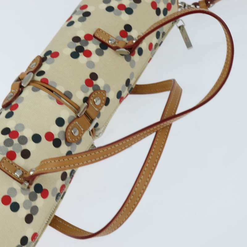 【日本直送】BURBERRY 手提包 帆布 兩用 米色 銀色 正品 146487-6