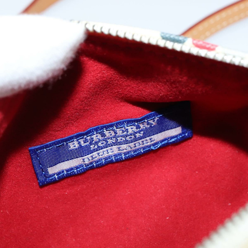 【日本直送】BURBERRY 手提包 帆布 兩用 米色 銀色 正品 146487-9