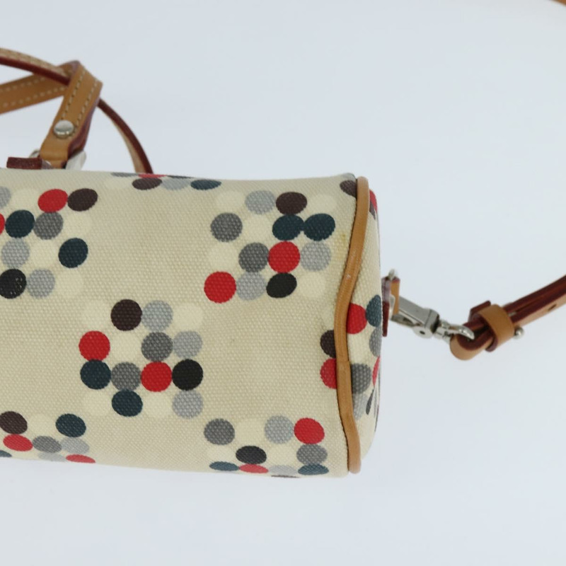 【日本直送】BURBERRY 手提包 帆布 兩用 米色 銀色 正品 146487-15