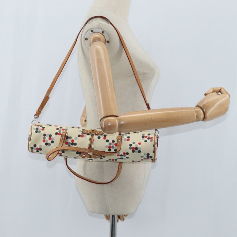 【日本直送】BURBERRY 手提包 帆布 兩用 米色 銀色 正品 146487-23