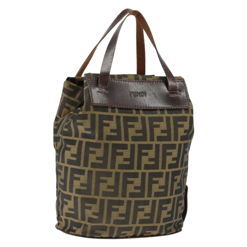【日本直送】FENDI Zucca帆布手提包 黑色 棕色 正品 149109-0