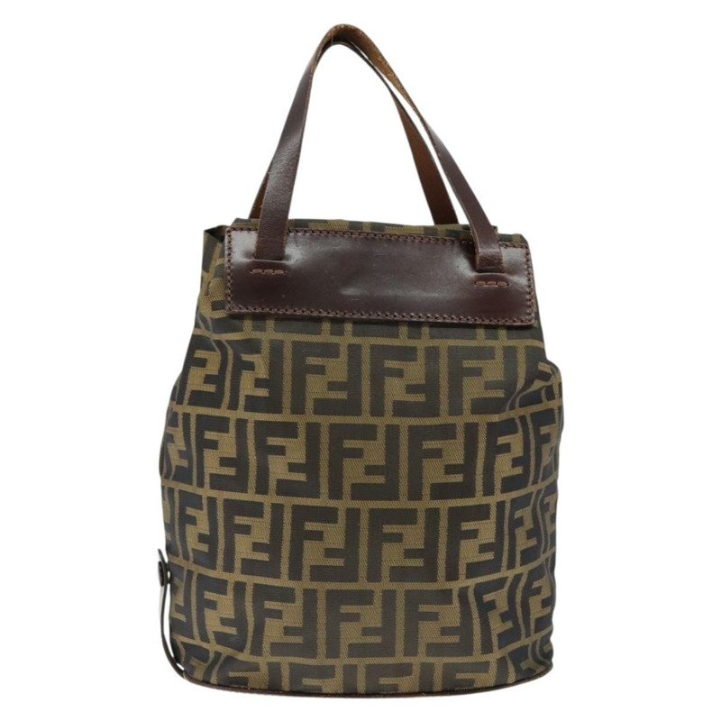 【日本直送】FENDI Zucca帆布手提包 黑色 棕色 正品 149109-1