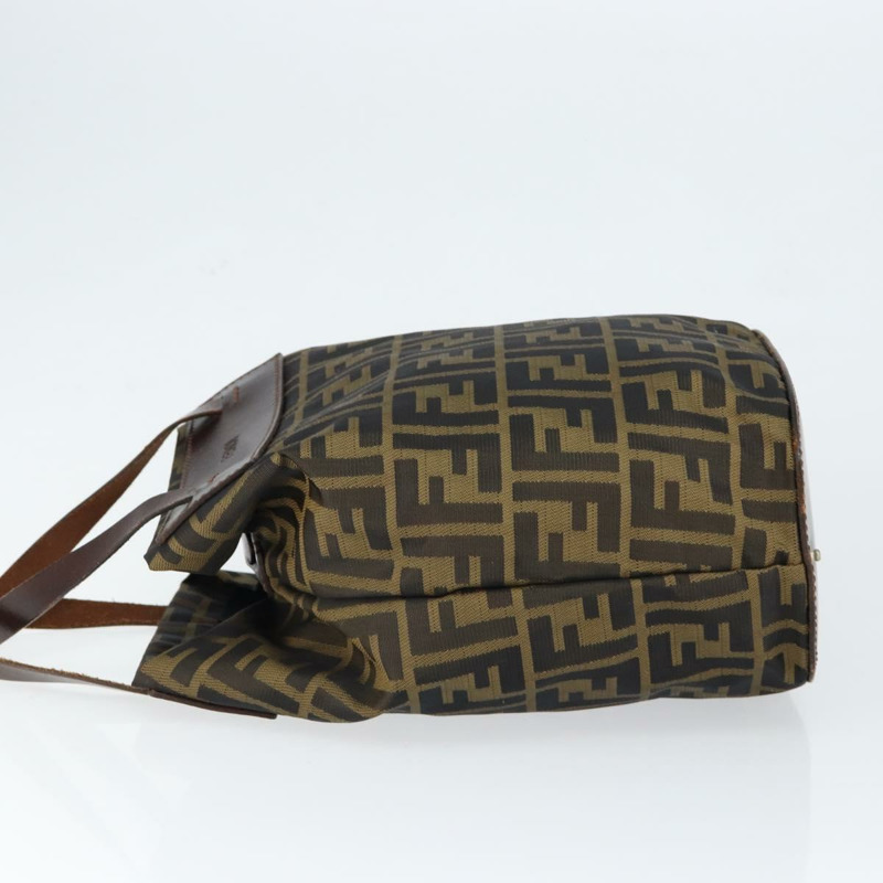 【日本直送】FENDI Zucca帆布手提包 黑色 棕色 正品 149109-3