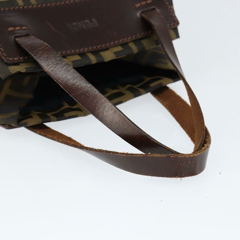 【日本直送】FENDI Zucca帆布手提包 黑色 棕色 正品 149109-6